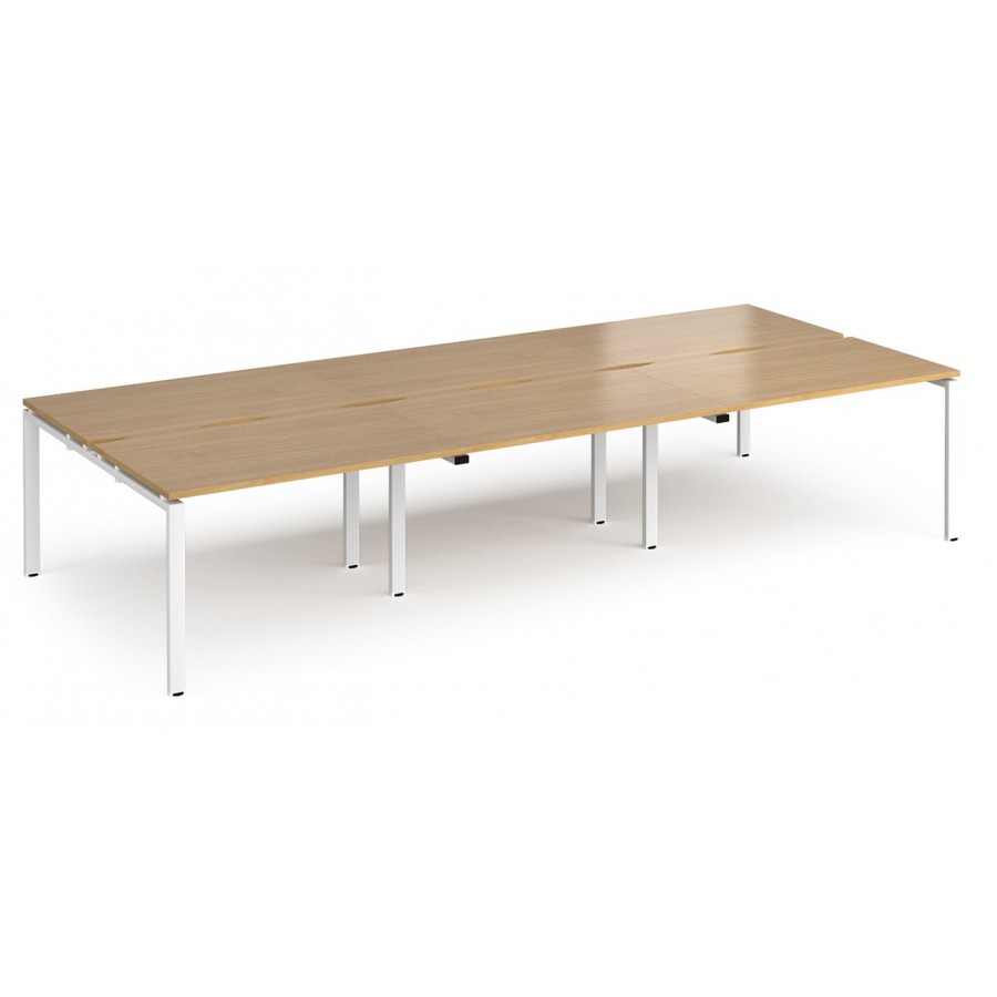 Adapt 6 Person Bench Desk | 1600mm Deep